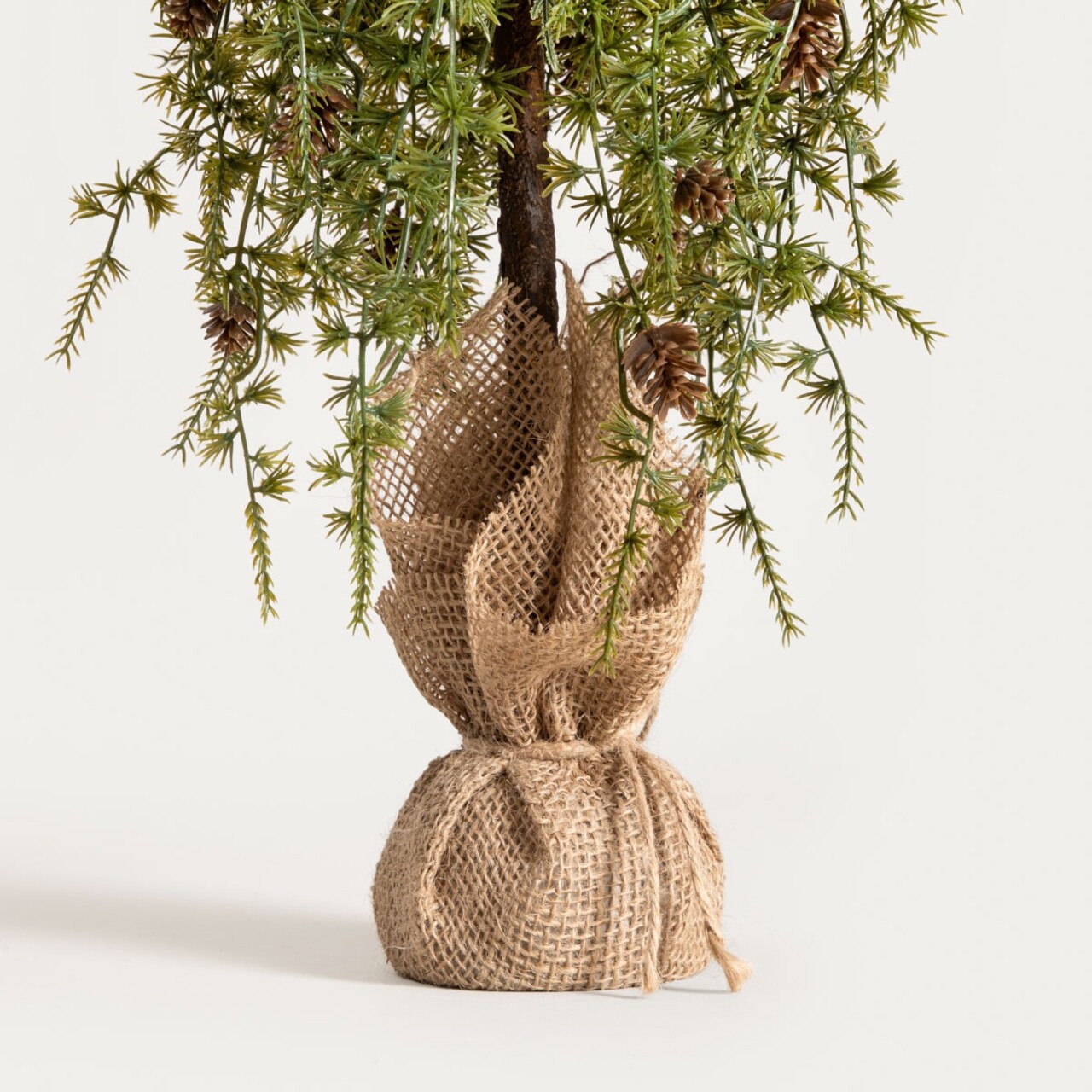 Brad artificial Larix, Homla, 50 cm, plastic, verde/bej - 2 | YEO