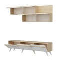 Comoda TV, Inarch, Amsterdam, 180x42x35 cm, PAL, Safir / Alb