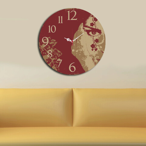 Ceas de perete, ms-08, mdf, ø40 cm, multicolor