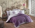 Lenjerie de pat dubla, Marcella - Lilac, Hobby, Bumbac Satinat