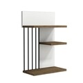 Raft pentru perete Nezma, Puqa Design, 40x21,4x60 cm, alb/aluna