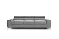 Canapea extensibila 3 locuri, ELTAP, SO-LAU-03NU, Laurence, 261x97x105 cm, lemn/poliester, gri deschis