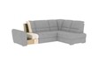 Coltar extensibil stanga 3 locuri ELTAP, LT-101GO, Siber, 270x186x93 cm, lemn/poliester, roz deschis