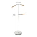 Suport haine, Versa, Galan Blanco, 44 x 108 cm, metal/lemn de pin, alb