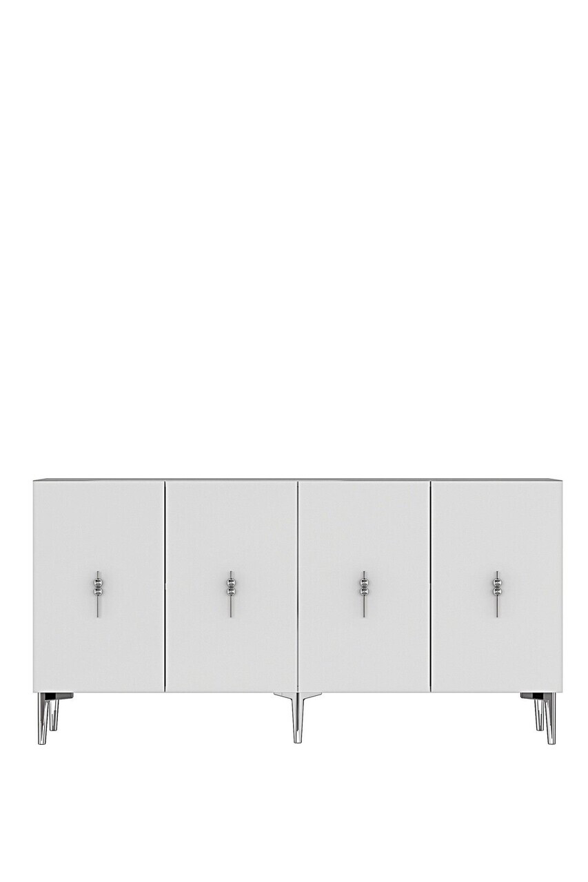 Consola, Hanah Home, Salkım 150, 125x75x32 cm, Alb / Argintiu — imaginea 6