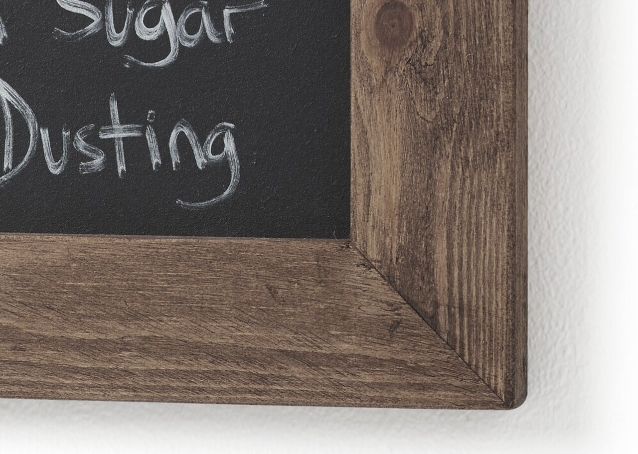 Tabla de scris, AA157, 36x42x4 cm, Natural/Negru - imagine 4