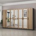 Dulap pentru haine, Minerva, Kale, 315x210x52 cm, PAL, Dore
