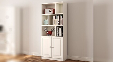 Corp biblioteca, Rabi, Rb-023, 70x180x33 cm, Alb mat