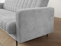 Canapea extensibila 3 locuri ELTAP, Roneyy, 212x89x86 cm, lemn/poliester, gri deschis