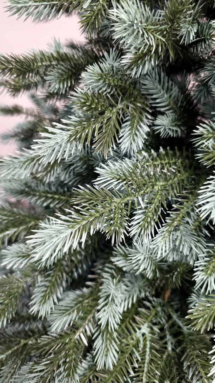 Brad artificial Christmas Deluxe by Sersimo, Alaska Select verde argintiu, integral 3D, 230 cm — imaginea 16