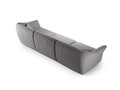 Canapea 5 locuri, Hailey, Micadoni Home, 292x102x79 cm, tesatura boucle, caramiziu