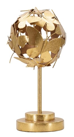 Decoratiune Butterly, Mauro Ferretti, Ø 15.5x30.5 cm, fier, auriu
