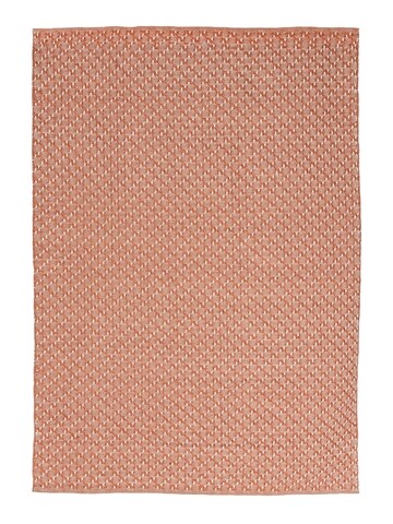 Covor de exterior Bhajan Outdoor, Bizzotto, 200 x 300 cm, polipropilena, lucrat manual, portocaliu/roz
