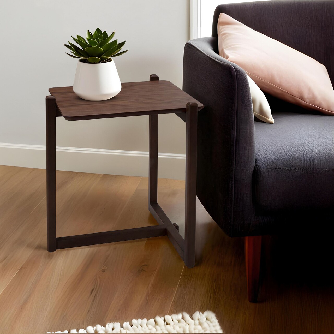 Masuta, Hanah Home, Trabzon, 54x57x58 cm, Maro - imagine 2