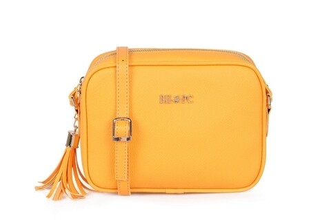 Geanta Beverly Hills Polo Club, 1103, piele ecologica, galben