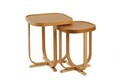 Set masute 2 piese, Hanah Home, Hisar 2, LEMN MASIV DE STEJAR, Stejar