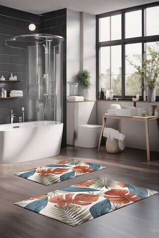 Set covorase de baie, Cartwright, CT-5326, Poliester, Multicolor