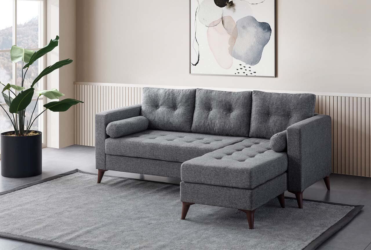 Coltar, Atelier del Sofa, 752EST1302, Lemn de carpen;PAL, Gri - view 2
