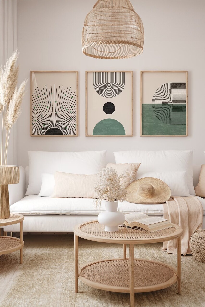 Set 3 tablouri decorative, Artsycllct34, MDF, Multicolor - view 2