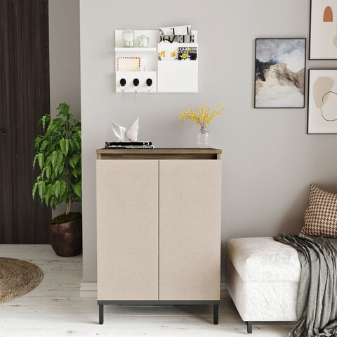 Dulap multifunctional, locelso, ve1, 60x85.6x35.5 cm, maro / antracit