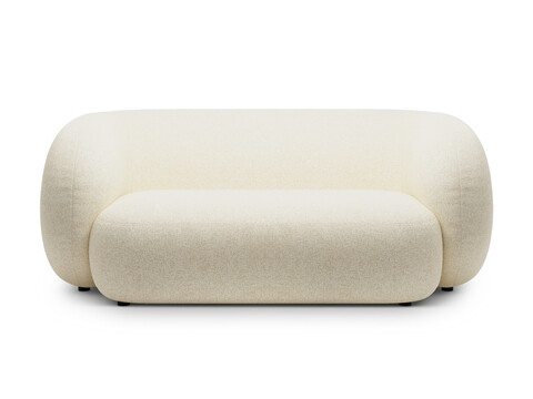 Canapea modulara 2 locuri, Kate, Micadoni, 183x99x76 cm, tesatura structurata, bej deschis