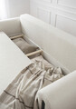 Canapea extensibila 3 locuri, ELTAP, SO-ARC-BL-01JAF, Arcadova, 244x97x97 cm, lemn/poliester, alb/negru