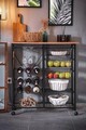 Masa de bar, Puqa Design, Laney, 32x90x86 cm, PAL, Pin Atlantic / Negru