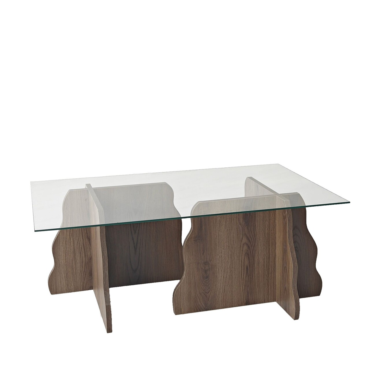 Masuta de cafea, Hanah Home, Canyon, 105x40x65 cm, Nuc / Transparent - view 9