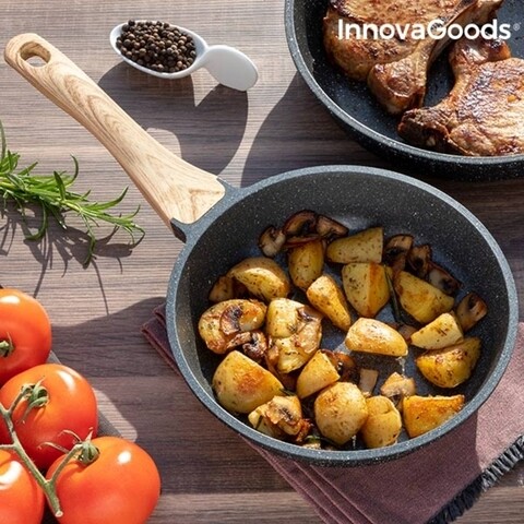 Tigaie premium granite-effect innovagoods, 20 cm
