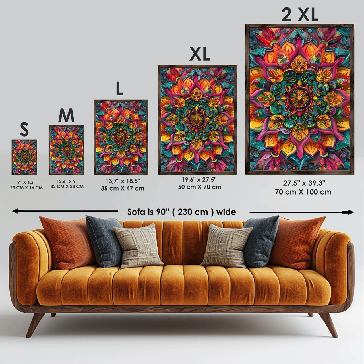 Tablou decorativ, GE068-L, Lemn, Multicolor — imaginea 8