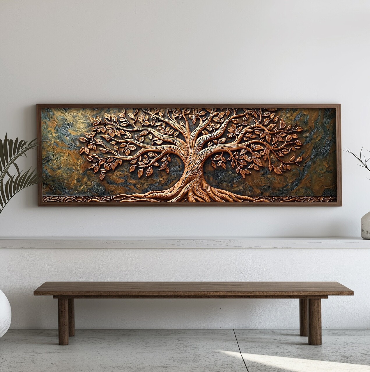 Tablou decorativ EMR012 Lemn Multicolor