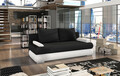 Canapea extensibila 3 locuri ELTAP, Milo, 213x95x90 cm, lemn/poliester, negru