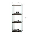 Corp biblioteca, Neostill, Aqua 3, 40x120x35 cm, Sticla temperata, Antracit