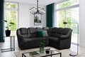Coltar extensibil dreapta 3 locuri ELTAP, LII-096, Lord II, 243x195x112 cm, lemn/poliester, gri inchis