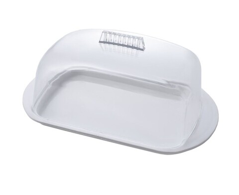 Recipient pentru unt Practic, 16.8×10.5×7.5 cm, plastic, alb mezoni.ro