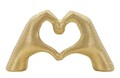 Figurina /sculptura decorativa Hands Lover, Mauro Ferretti, 25x7.5x13.5 cm, polirasina, auriu