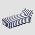 Sezlong Maris, Homla, 102x72x65 cm, poliester/spuma, alb/albastru