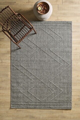Covor, Patara 4954, 240x340 cm, Polipropilena, Gri