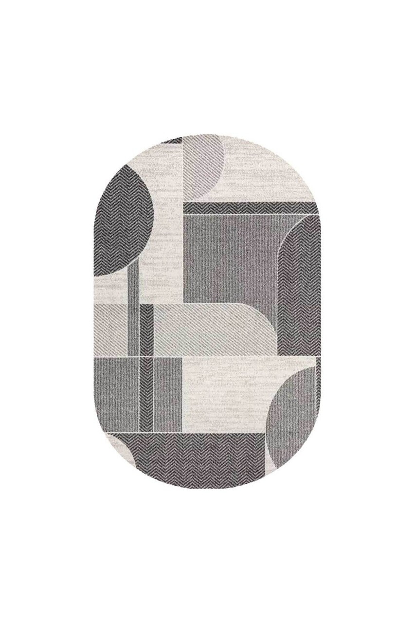 Covor, CLR-5085-MTF-140, 200x300 cm, Poliester, Antracit — imaginea 2