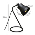 Lampa de masa, Insignio, 780SGN2630, Metal, Negru