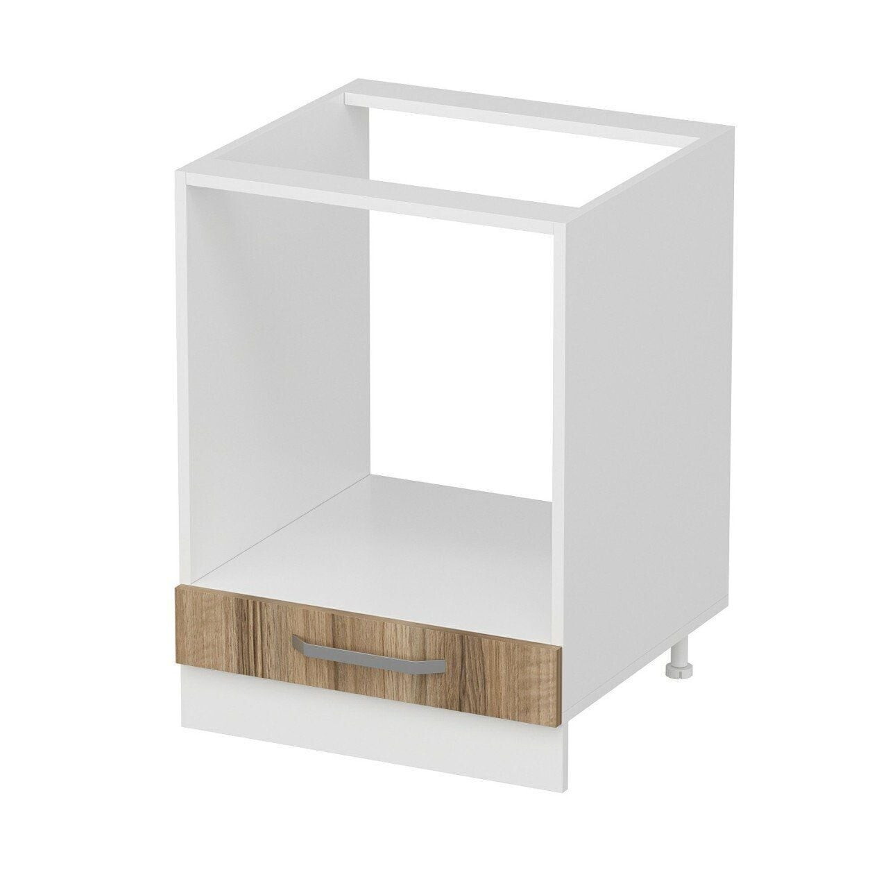 Dulap pentru bucatarie, Hanah Home, Minar, 60x87x58 cm, Alb / Dore — imaginea 6
