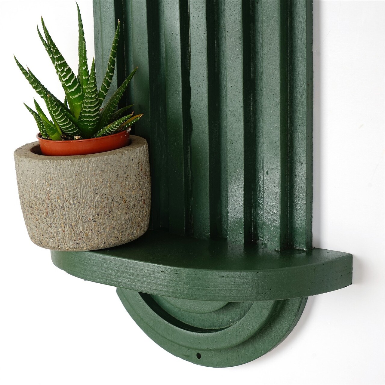 Raft de perete, Evila Originals, Raf268, 40x20x9 cm, Placaj, Verde - 2 | YEO