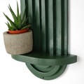 Raft de perete, Evila Originals, Raf268, 40x20x9 cm, Placaj, Verde