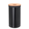 Cos de rufe, Brabantia, Black Cork, 60 L, 38x38x63.5 cm, otel/pluta, negru