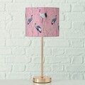Lampa de masa Krano V2, Boltze, 18x40 cm, 1 x E14, fier/poliester, roz