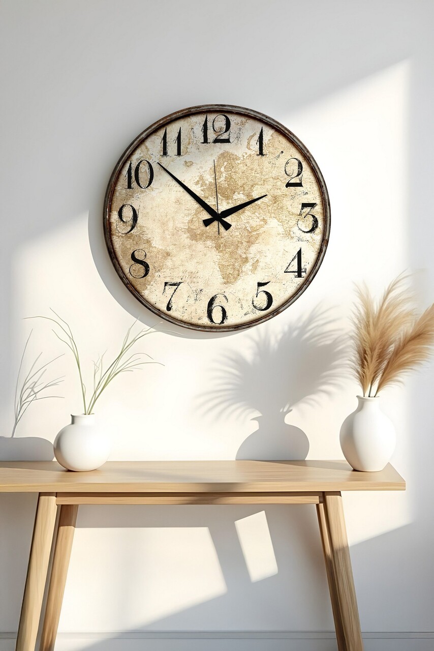 Ceas de perete Huhuas00029 Dimensiune: 50 x 50 cm (1 bucată) Multicolor