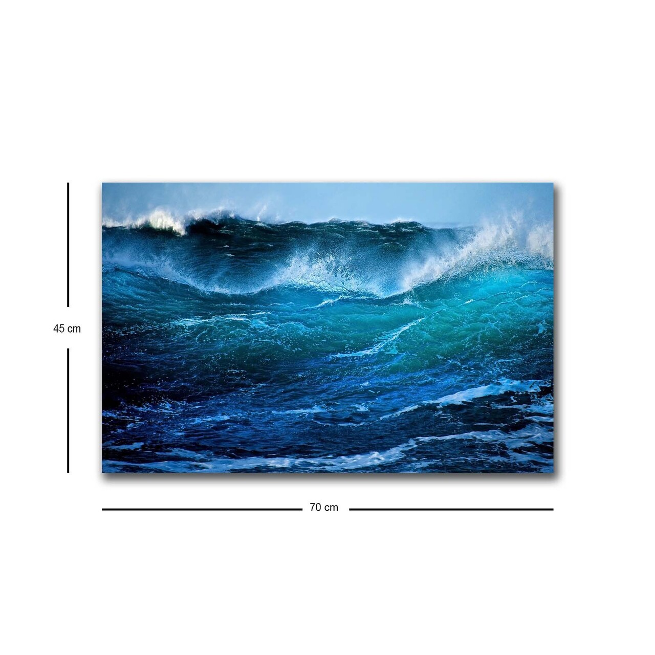 Tablou decorativ cu lumina LED, 4570HDACT-016, Dimensiune: 45 x 70 cm, Multicolor - view 4