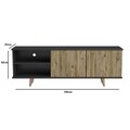 Comoda TV, Cordelia, FRN-9002-3, Lemn / Negru / Pin Atlantic
