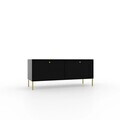 Comoda TV ADRK, Tili 2D, 120.6x40.8x50 cm, PAL laminat, negru