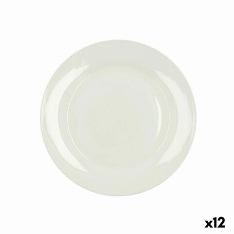 Set 12 farfurii, Bidasoa, Lis, Ø 26.3 cm, ceramica, alb Bidasoa
